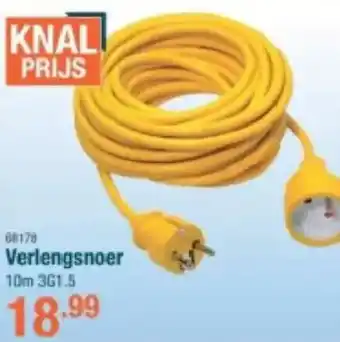 Cevo Verlengsnoer 10m 3G1.5 aanbieding