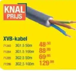 Cevo XVB-kabel 3G1.5 50m aanbieding