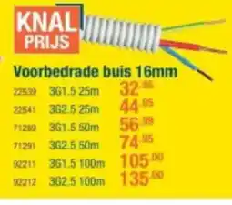 Cevo Voorbedrade buis 16mm aanbieding