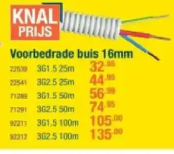 Cevo Voorbedrade buis 16mm aanbieding