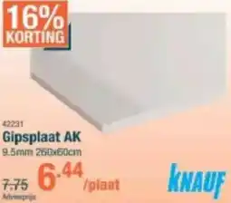 Cevo Knauf Gipsplaat AK aanbieding