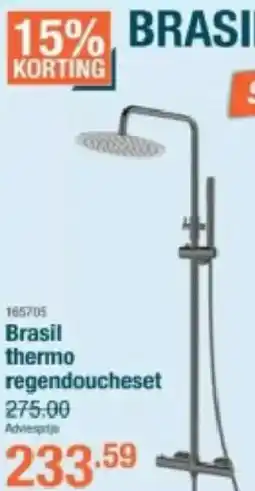 Cevo Brasil thermo regendoucheset aanbieding