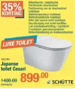 Cevo Schütte Japanse toilet Cesari aanbieding