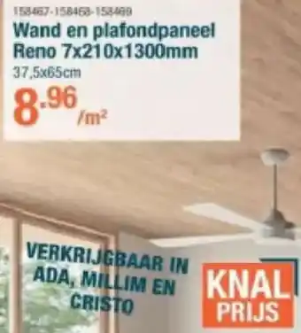 Cevo Wand en plafondpaneel Reno aanbieding
