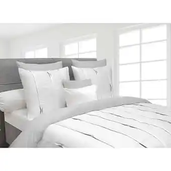 Leen Bakker Heckett & Lane dekbedovertrek Hopper - wit - 200x220 cm - Leen Bakker aanbieding