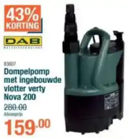Cevo DAB Dompelpomp met ingebouwde vlotter verty Nova 200 aanbieding