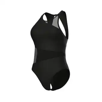 Decathlon Dames zwempak uit 1 stuk Arena Mesh Angle Vent Back B aanbieding