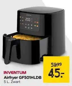 Xenos Inventum Airfryer GF501HLDB 5 L. Zwart aanbieding