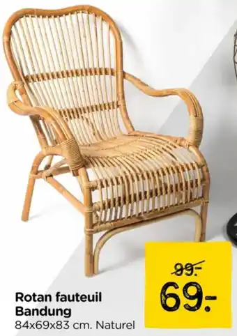 Xenos Rotan fauteuil Bandung aanbieding