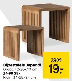 Xenos Bijzettafels Japandi aanbieding