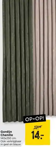 Xenos Gordijn Chenille aanbieding