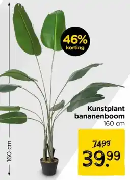 Xenos Kunstplant bananenboom aanbieding