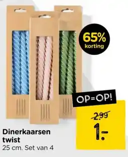 Xenos Dinerkaarsen twist aanbieding