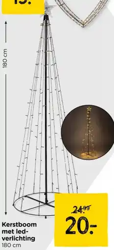 Xenos Kerstboom met led- verlichting aanbieding