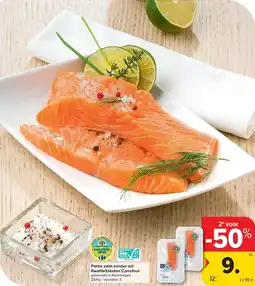 Carrefour Portie zalm zonder vel Kwaliteitsketen Carrefour aanbieding