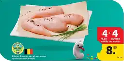 Carrefour 4 filets + 4 bouten van kip van weleer aanbieding
