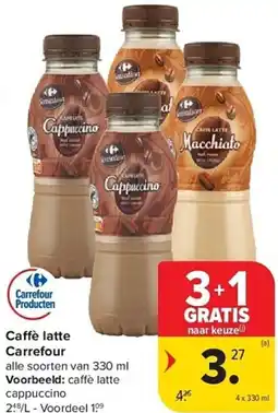 Carrefour Caffè latte Carrefour aanbieding