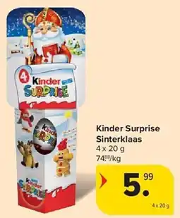 Carrefour Kinder Surprise Sinterklaas aanbieding