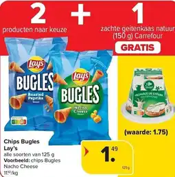 Carrefour Lays Chips Bugles aanbieding