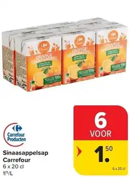Carrefour Sinaasappelsap Carrefour aanbieding