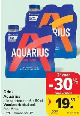Carrefour Aquarius Drink aanbieding