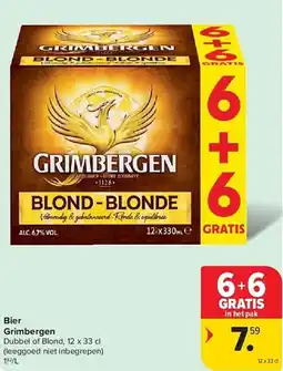 Carrefour Grimbergen bier aanbieding