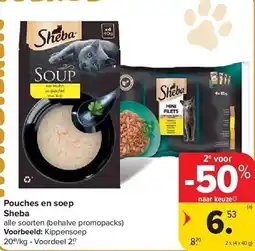 Carrefour Sheba Pouches en soep aanbieding