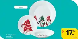 Carrefour 18-delig servies kabouter aanbieding