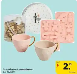 Carrefour Assortiment kerstartikelen aanbieding