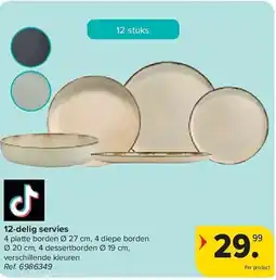 Carrefour 12-delig servies aanbieding