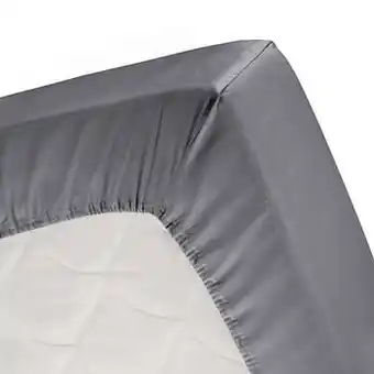 Leen Bakker Cinderella hoeslaken - antraciet - 180x200/210 cm - Leen Bakker aanbieding