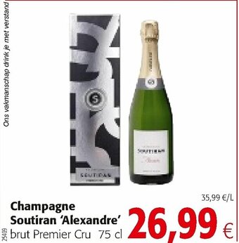 Colruyt Champagne Soutiran Alexandre aanbieding