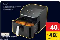 Carrefour Airfryer HAF11LDR2000-25 aanbieding