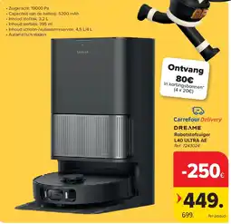 Carrefour Robotstofzuiger L40 ULTRA AE aanbieding