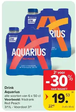 Carrefour Drink Aquarius aanbieding