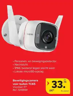 Carrefour Beveiligingscamera voor buiten TC65 aanbieding