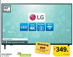 Carrefour LG 43UA74006LB LED TV aanbieding