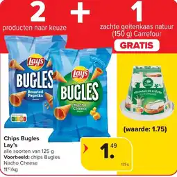 Carrefour Chips Bugles Lay’s aanbieding