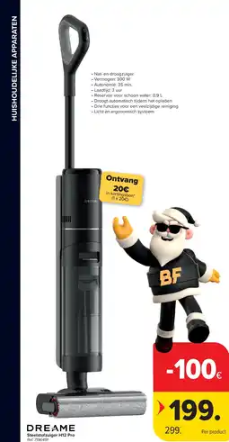 Carrefour Steelstofzuiger H12 Pro aanbieding