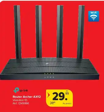 Carrefour Router Archer AX12 aanbieding