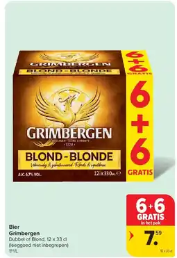 Carrefour Bier Grimbergen aanbieding