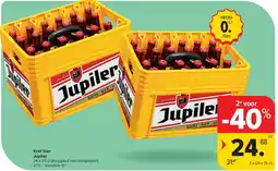 Carrefour Krat bier Jupiler aanbieding