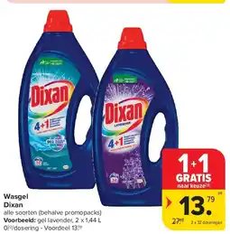 Carrefour Wasgel Dixan aanbieding