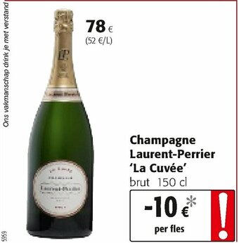 Colruyt Champagne Laurent-Perrier La Cuvee aanbieding