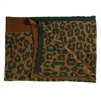 Leen Bakker KAAT Amsterdam plaid Tigerlily - bruin - 130x170 cm - Leen Bakker aanbieding