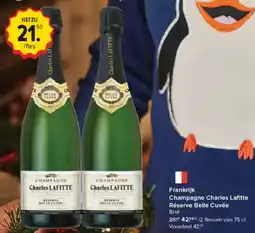 Carrefour Market Frankrijk Champagne Charles Lafitte Réserve Belle Cuvée Brut aanbieding