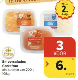 Carrefour Market Smeersalades Carrefour aanbieding