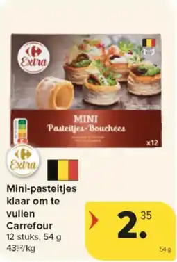 Carrefour Market Mini Pasteitjes Klaar om te Vullen Carrefour aanbieding