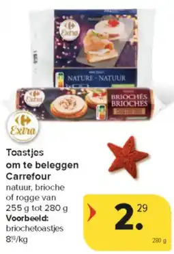 Carrefour Market Toastjes om te Beleggen Carrefour aanbieding
