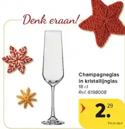 Carrefour Market Champagneglas in Kristallijnglas aanbieding